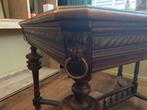 Antieke Mechelse tafel met leeuwenmaskers en hek op regel, Antiek en Kunst, Antiek | Meubels | Tafels, Ophalen