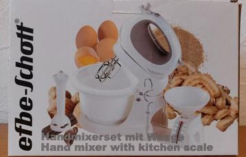 Complete staande mixer set met weegschaal en staafmixer beschikbaar voor biedingen