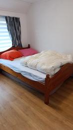 GRATIS Houten Bed - Mooi en Stevig!, Ophalen, Gebruikt, Bruin, Klassiek