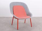 De Vorm | Nook | Lounge fauteuil | Grijs/koraal, Metaal, 75 tot 100 cm, Ophalen of Verzenden, Zo goed als nieuw