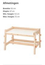 Ikea Kinderbureau met kinderbankje en 2 bakken & 2 deksels, Ophalen, Zo goed als nieuw, Stoel(en)