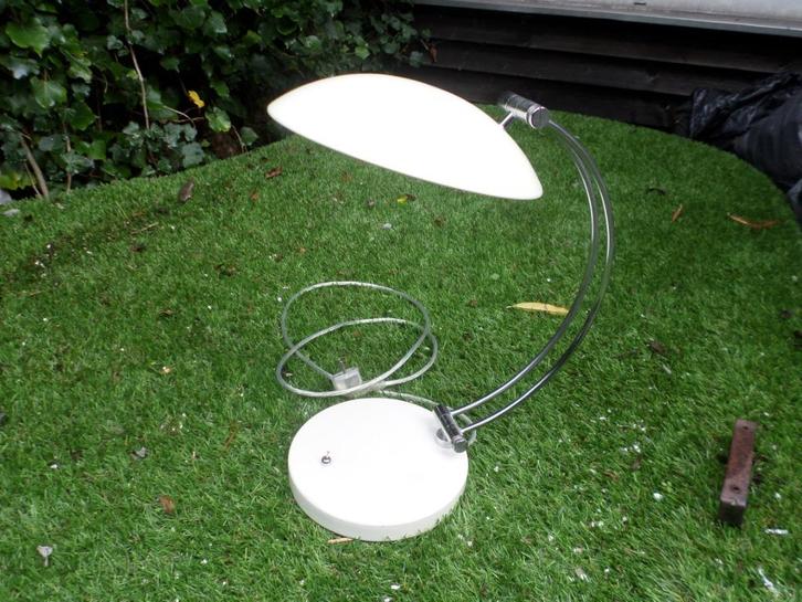 tafellamp vintage honsel leuchten, hillebrand bureaulamp, Huis en Inrichting, Lampen | Tafellampen, Gebruikt, Metaal, Ophalen of Verzenden