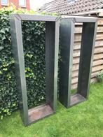 Haardhout opslag corten staal houtopslag, Ophalen, Nieuw, Metaal