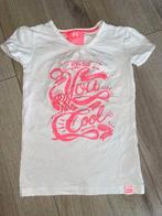 Z8 shirt shirtje tshirt 128 wit witte roze, Gebruikt, Z8, Shirt of Longsleeve, Verzenden