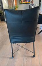 6x Montis Chaplin eetkamerstoel zwart leder, Huis en Inrichting, Stoelen, Ophalen of Verzenden, Zo goed als nieuw, Zwart, Vijf, Zes of meer stoelen
