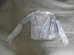 Doorzichtig licht blauw print shirt mt 152/158 prima staat, Gebruikt, Meisje, Ophalen of Verzenden, Shirt of Longsleeve