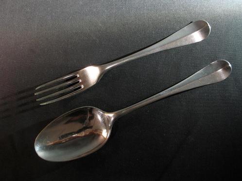Lepel, Vork antiek zilver Groningen 1790 H.W.v. Giffen. 1946, Antiek en Kunst, Antiek | Goud en Zilver, Zilver, Ophalen of Verzenden