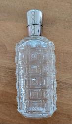 Antiek kristallen parfumflesje zilver dop - by Anno Toen, Antiek en Kunst, Antiek | Glas en Kristal, Ophalen of Verzenden