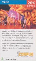 CORPUS 20% kortingsbon, Drie personen of meer, Kortingskaart