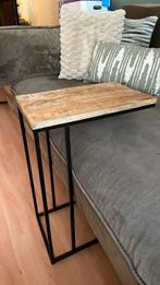 Bijzet tafeltje, Huis en Inrichting, Tafels | Sidetables, 50 tot 100 cm, Rond, Ophalen of Verzenden, Zo goed als nieuw