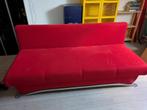 Rode slaapbank ikea, Huis en Inrichting, Ophalen, 90 cm, Eenpersoons, Zo goed als nieuw