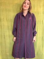 Vintage 80's jurk / jaren 80 / paars / large / XL / print, Kleding | Dames, Paars, Maat 46/48 (XL) of groter, Ophalen of Verzenden