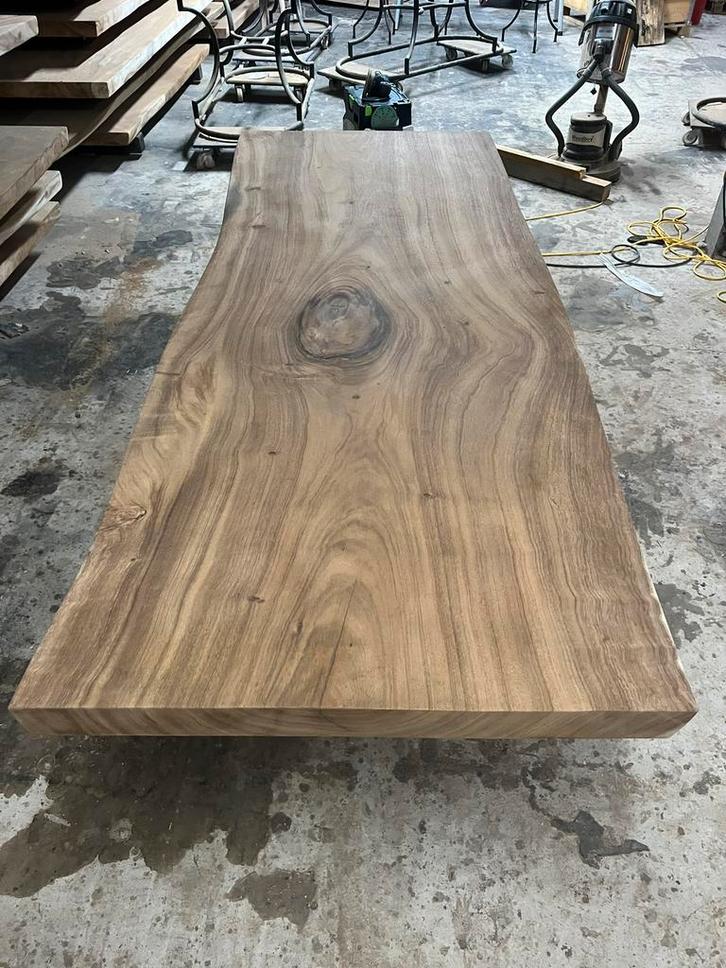 Boomstamtafel 240 x 100 x 8cm (21), Huis en Inrichting, Tafels | Eettafels, Nieuw, 100 tot 150 cm, Vijf personen of meer, Rechthoekig