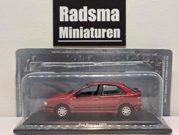 Fiat Brava 1995 - 5drs rood - 1:43 Norev Hachette beschikbaar voor biedingen