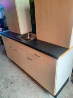 Keukenblok incl 2 bovenkasten, Huis en Inrichting, Ophalen, Gebruikt, Wit, Enkelwandige keuken