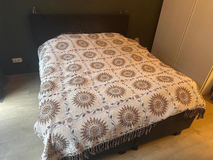 Boxspring Swiss sense inclusief nachtlampjes en topper, Huis en Inrichting, Slaapkamer | Boxsprings, Gebruikt, 160 cm, 200 cm