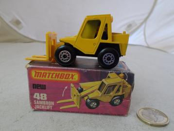 Matchbox 48 (1977) SAMBRON JACKLIFT + ORIGINEEL DOOSJE! beschikbaar voor biedingen