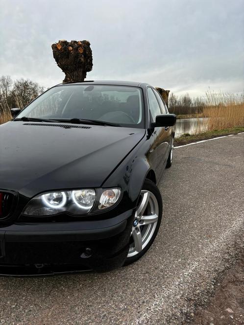 BMW 3-Serie (e90) 2.2 320 2002 Zwart ANGEL-EYES,ANDROIDRADIO, Auto's, BMW, Particulier, 3-Serie, ABS, Airbags, Airconditioning