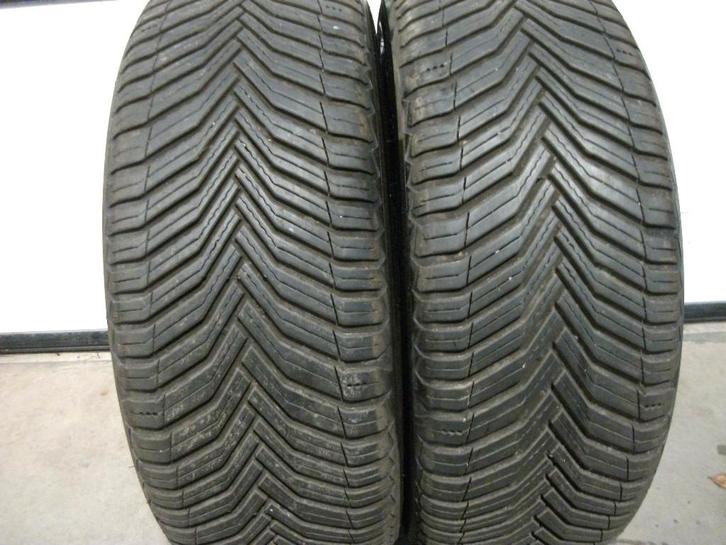 2 x 225/55 18" z.g.a.n. michelin all-seasonbanden 2 x 6.5mm!, Auto-onderdelen, Banden en Velgen, Banden en Velgen, All Season