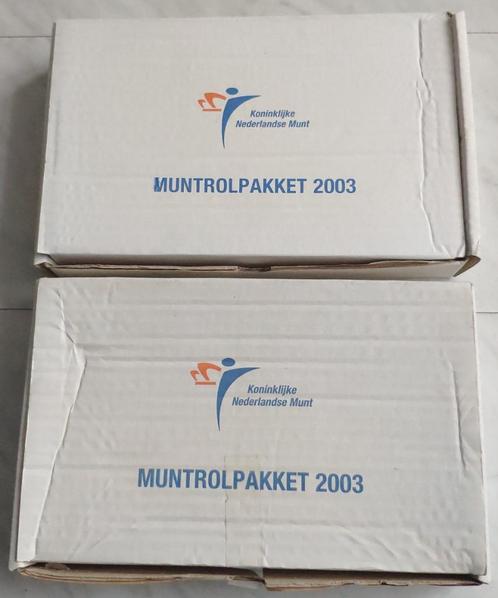 2x muntrolpakket 2003 Koninklijke Nederlandse Munt KNM, Postzegels en Munten, Munten | Nederland, Ophalen