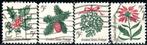 USA Verenigde Staten 1254-57 - Kerstzegels, Ophalen of Verzenden, Noord-Amerika, Gestempeld