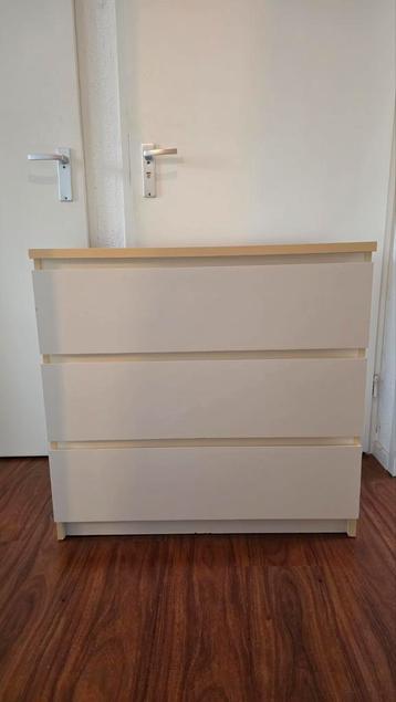 Ikea Malm ladekast wit 80x78 - afbeelding 1