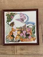 Tegeltje lente de 4 seizoenen uitg moeder voor moeders, Antiek en Kunst, Ophalen of Verzenden