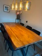 Houten eettafel, Huis en Inrichting, Tafels | Eettafels, Ophalen, 200 cm of meer, 50 tot 100 cm, Zo goed als nieuw