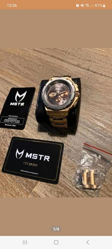 MSTR Horloge Rose Goud - Gebruikt beschikbaar voor biedingen