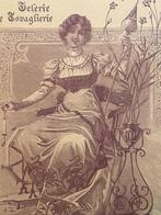 Art Deco - reclame plaat - Italiaans - 1901 - Retro, Antiek en Kunst, Kunst | Etsen en Gravures, Ophalen of Verzenden