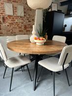 Ronde eettafel, Huis en Inrichting, Ophalen, 100 tot 150 cm, Rond, Zo goed als nieuw