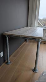steigerhouten tafel 1.80x 0.79 m, Ophalen, Stoer, 50 tot 100 cm, Zo goed als nieuw