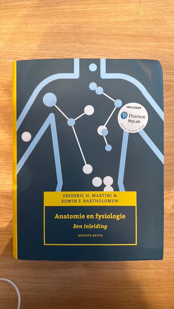 Anatomie en fysiologie, 8e editie met MyLab NL, Boeken, Schoolboeken, Zo goed als nieuw, Nederlands, Overige niveaus, Ophalen of Verzenden