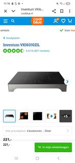 Inductiekookplaat Inventum, Zo goed als nieuw, Inductie, Vrijstaand, 4 kookzones