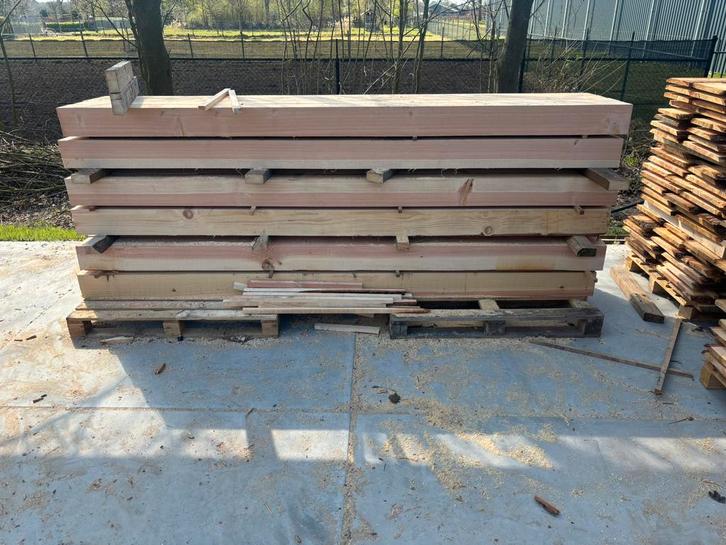 Douglas balken 15x15, Tuin en Terras, Palen, Balken en Planken, Zo goed als nieuw, Balken, 250 cm of meer, Ophalen of Verzenden