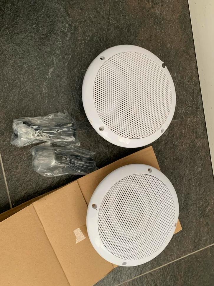 2 Waterdichte Inbouw Speakers badkamer/sauna, Audio, Tv en Foto, Luidsprekers, Nieuw, Front, Rear of Stereo speakers, Minder dan 60 watt