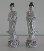 SET/2  WIT  PORSELEINEN  KWAN  YIN  - 1210, Antiek en Kunst, Ophalen