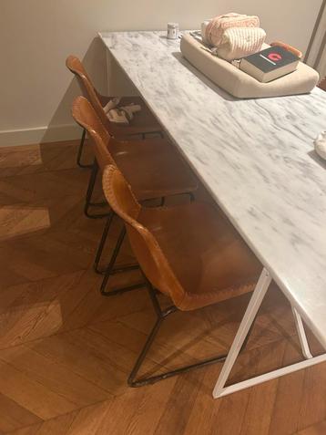 6x Kare Design Leren Eetkamerstoelen - Vintage Look beschikbaar voor biedingen