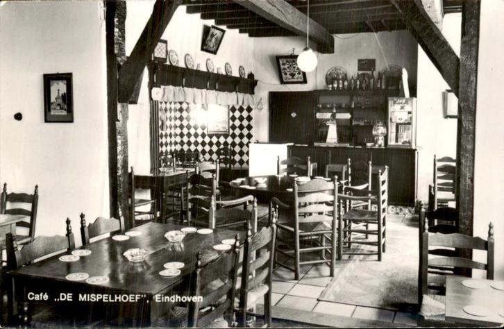 Eindhoven - Cafe De Mispelhoef, Verzamelen, Ansichtkaarten | Nederland, Ongelopen, Noord-Brabant, Voor 1920, Ophalen of Verzenden