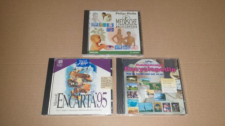 PC software encyclopedie - 3 stuks, Computers en Software, Educatie- en Cursussoftware, Zo goed als nieuw, Overige typen, Windows