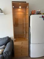 Vitrinekast met lamp, Ophalen, Gebruikt, 200 cm of meer, 50 tot 100 cm