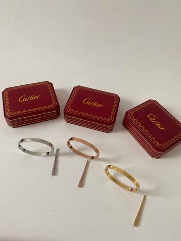 Cartier love armbanden en ringen! Incl doosje en tasjs! beschikbaar voor biedingen