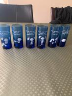 Blue Band glazen complete set van 6, Glas of Glazen, Ophalen of Verzenden, Overige stijlen, Glas