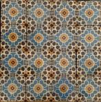 Antieke vloertegels zeldzaam motief, Doe-het-zelf en Verbouw, Tegels, Gebruikt, Keramiek, Ophalen of Verzenden, Minder dan 20 cm