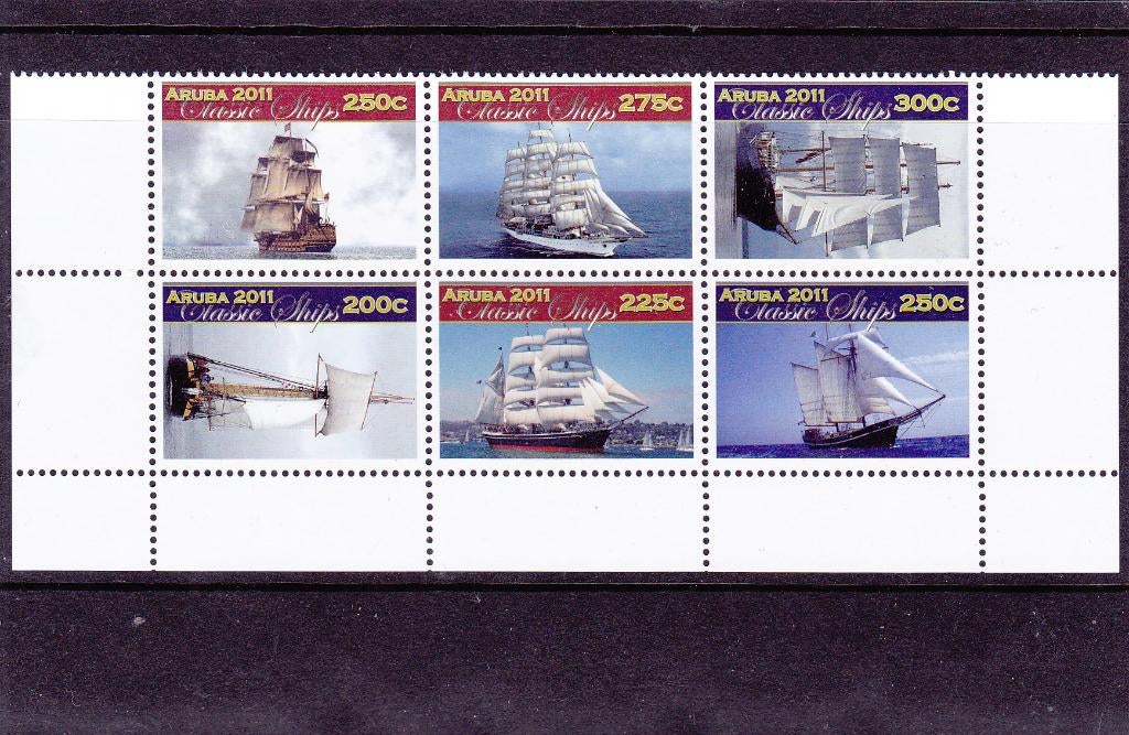 Aruba 568/73 Schepen 2011 (S653), Verzenden, Postfris