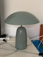 Turquoise mushroom lacquered metal table lamp from H&M, Huis en Inrichting, Lampen | Tafellampen, Ophalen, Zo goed als nieuw, Metaal