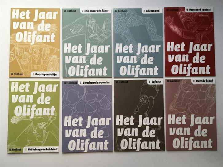 Het jaar van de olifant 1 t/m 8 - Complete serie -, Boeken, Stripboeken, Nieuw, Complete serie of reeks, Ophalen of Verzenden