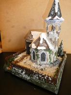 KERSTDIORAMA met LEMAX-KERKJE incl verlichting / 12,50, Ophalen of Verzenden