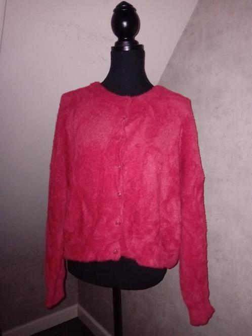 Mooi, fluffy vest! z.g.a.n., Kleding | Dames, Truien en Vesten, Zo goed als nieuw, Maat 46/48 (XL) of groter, Rood, Ophalen of Verzenden