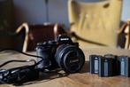 Sony A7| Sony-Canon adapter | EF 50mm F1.8| 4 batterijen, Gebruikt, Compact, Ophalen of Verzenden, Sony